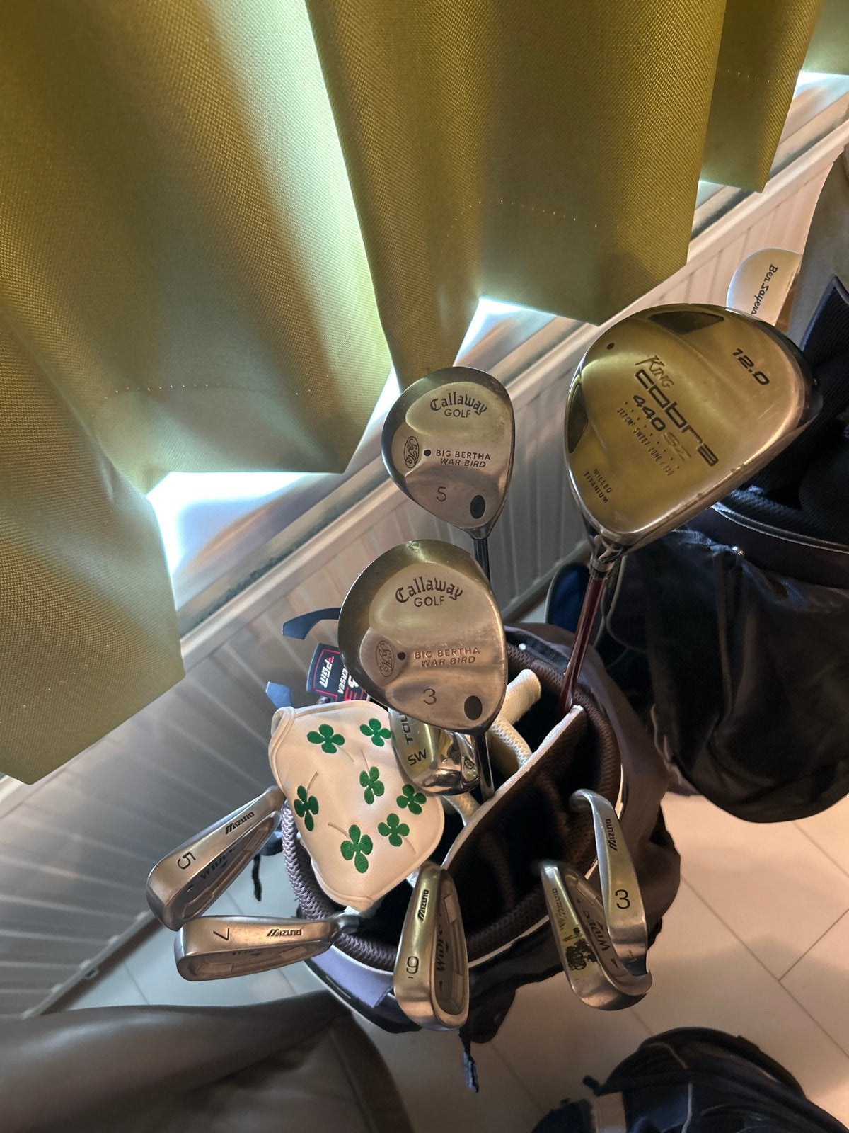 Golfset met ijzers Mizuno, houten van callaway, cobra driver, Ophalen, Gebruikt, Set, Mizuno