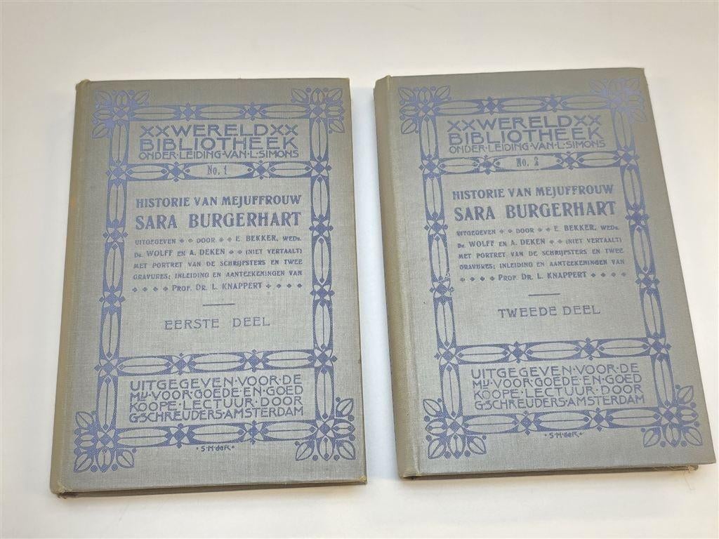 Sara Burgerhart — Wolff & Deken 2 Delen 1906, Boeken, Ophalen of Verzenden, Gelezen