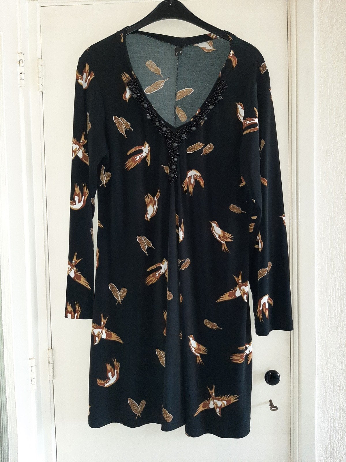 YOEK travelstof jurk maat 46-48, Kleding | Dames, Grote Maten, Yoek, Verzenden, Zo goed als nieuw, Jurk