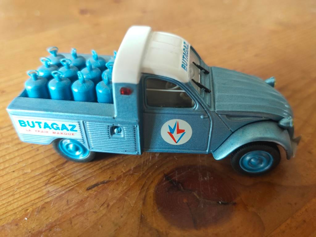 Citroën 2CV pick-up 1:43 Norev nr21, Ophalen of Verzenden, Gebruikt, Auto, Norev