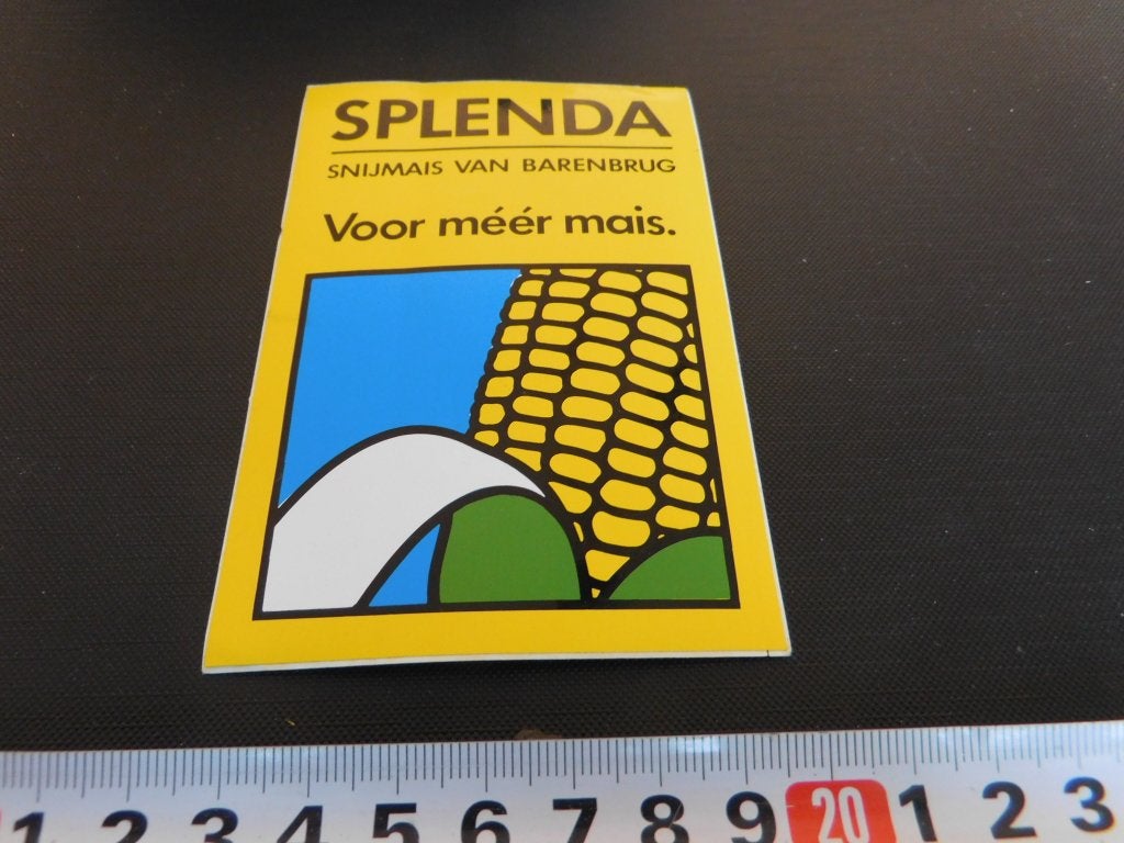 sticker SPLENDA snijmais van Barenbrug Voor méér mais, Ophalen, Zo goed als nieuw