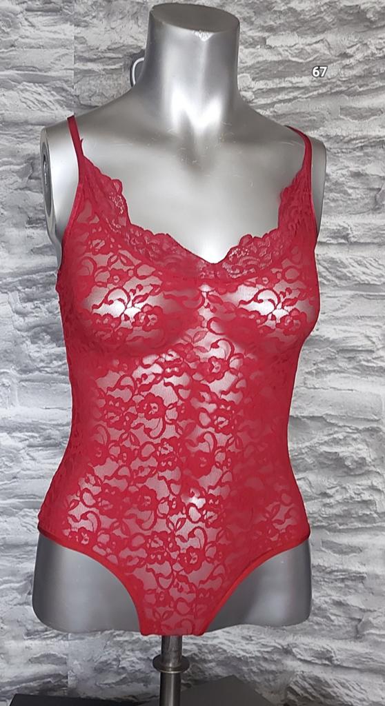 Rode Kanten Body - Sensuele Lingerie S, Ophalen of Verzenden, Rood, Body of Korset