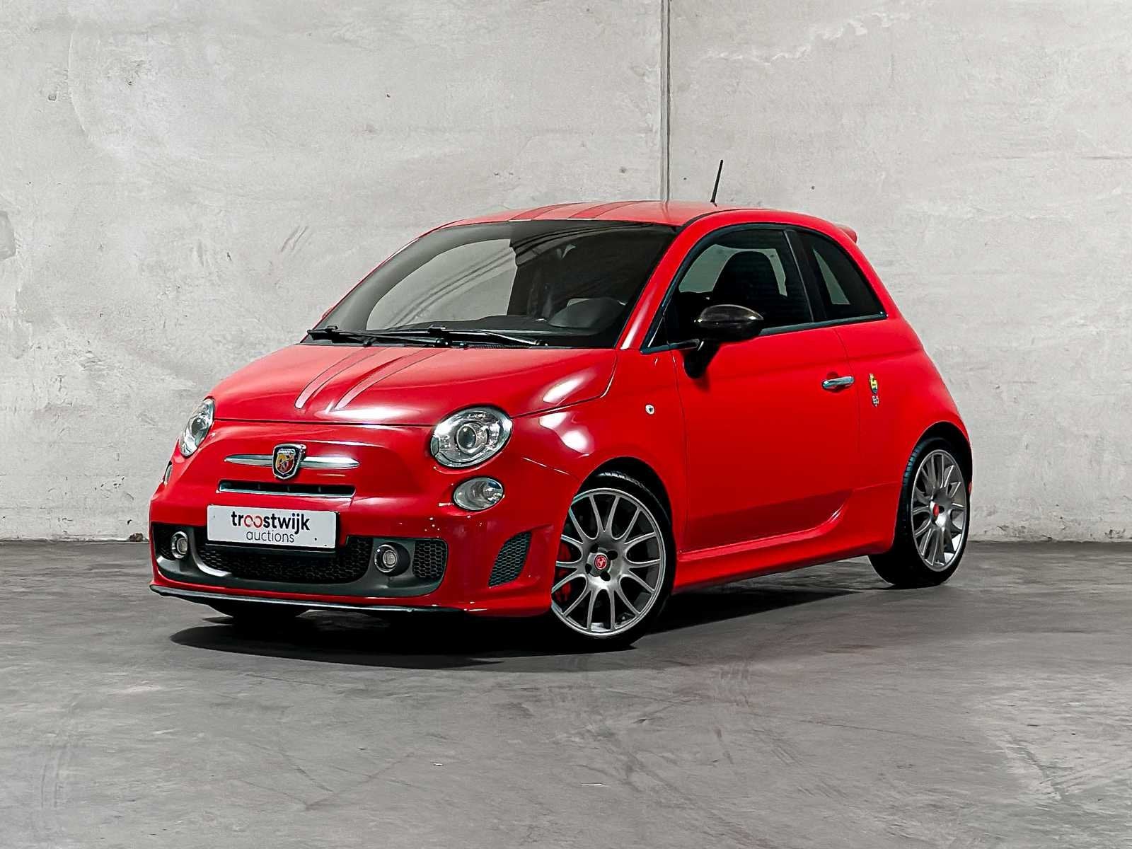 Fiat 500 Abarth 695 Tributo Ferrari 180pk 2011 (195/1695), Auto's, Automaat, Gebruikt, Bedrijf, Hatchback