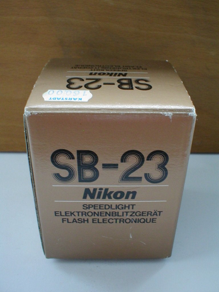 Nikon SB-23 Speedlight flitser, als nieuw in doos, Ophalen of Verzenden, Zo goed als nieuw, Nikon