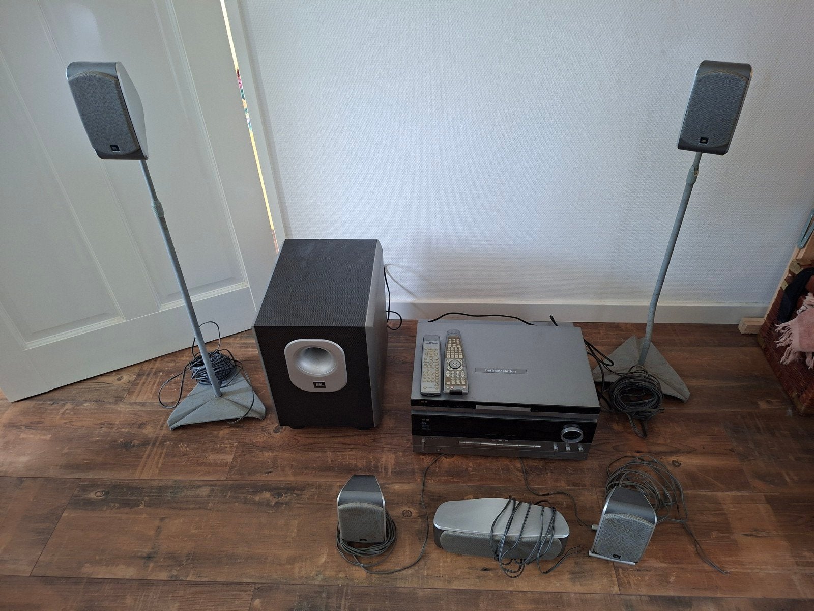 Harman Kardon avr135 Home Cinema Set met JBL Speakers, Gebruikt, 5.1-systeem, Dvd-speler, Ophalen