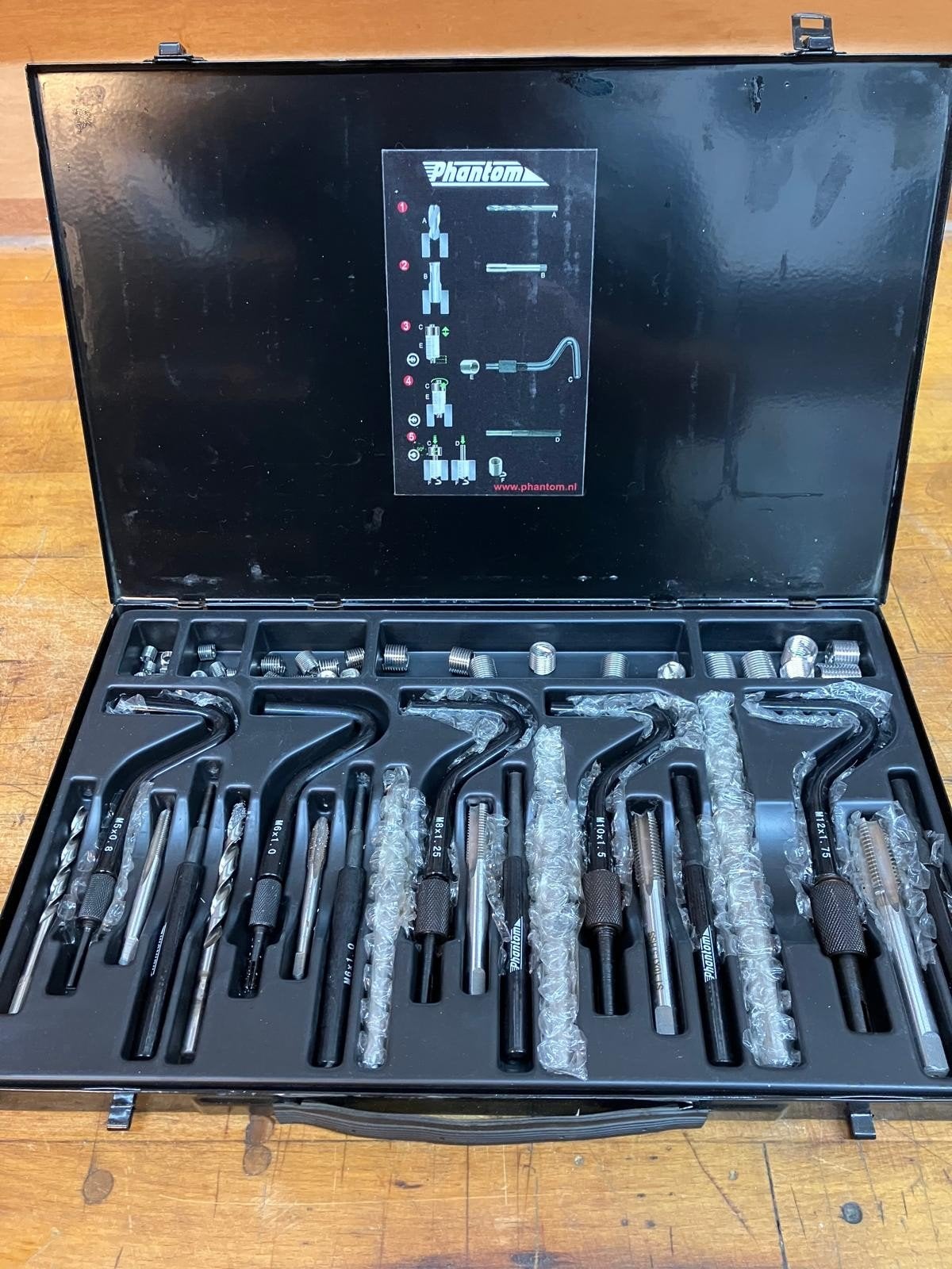 Helicoil set van topmerk  Phantom, Ophalen of Verzenden, Zo goed als nieuw, Gereedschapsset, Overige merken