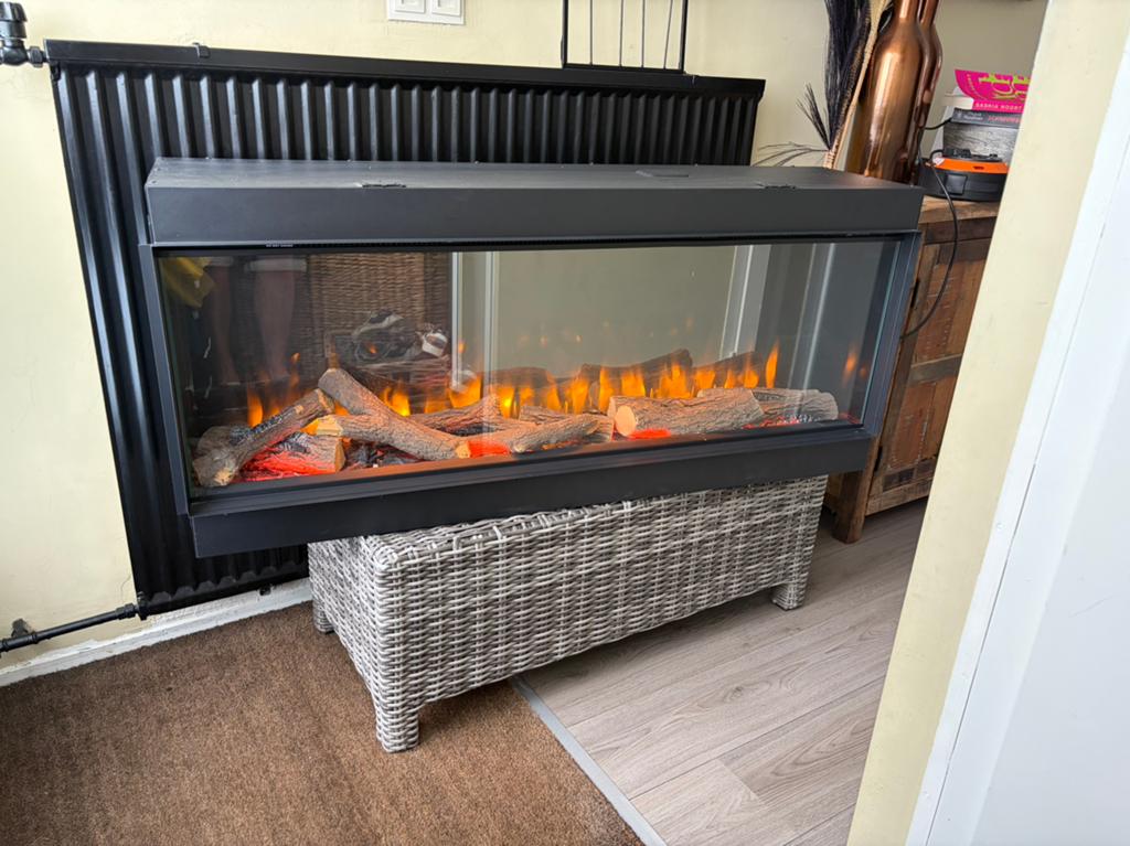 Charlton & Jenrick i-1250e Deep - elektrische inbouwhaard, Huis en Inrichting, Haarden, Ophalen, Zo goed als nieuw, Inbouwhaard