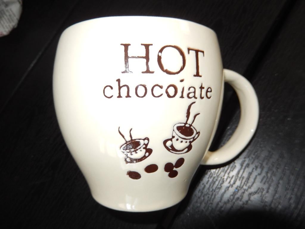 1 grote chocolade melk beker, Ophalen, Overige typen, Zo goed als nieuw, Overige stijlen