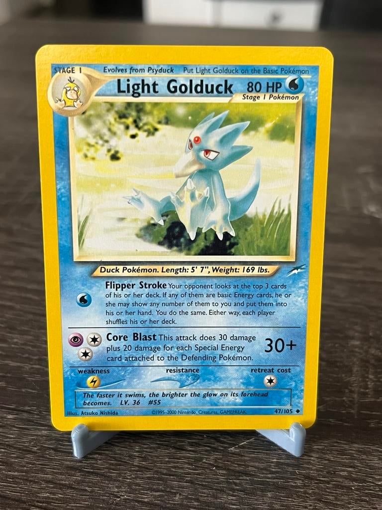 Light Golduck (47/105) - Neo Destiny - EX, Ophalen of Verzenden, Gebruikt, Losse kaart