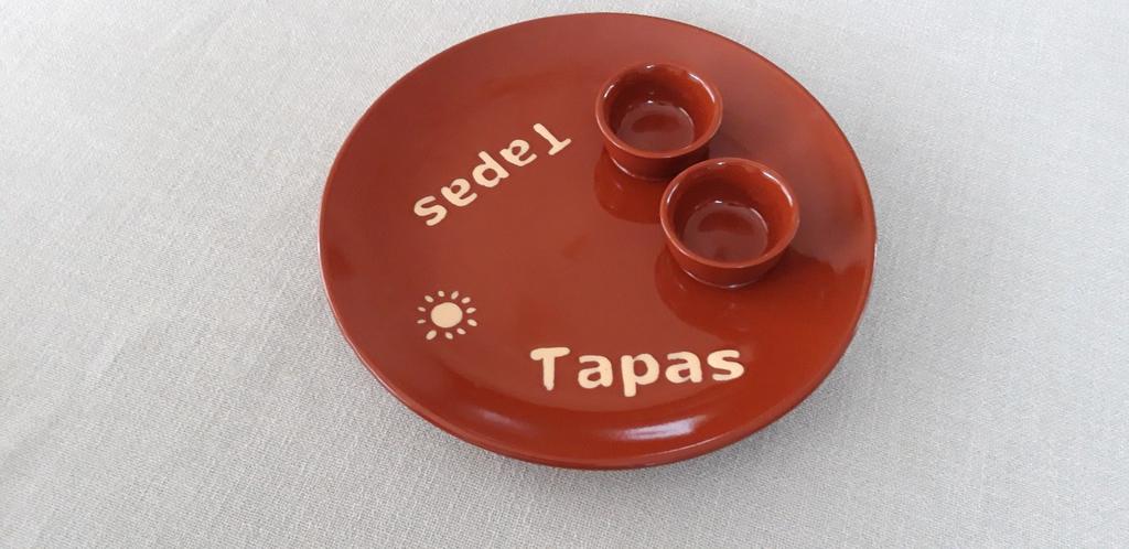 Groot TAPAS BORD, Ophalen of Verzenden, Aardewerk, Overige stijlen, Bord(en)