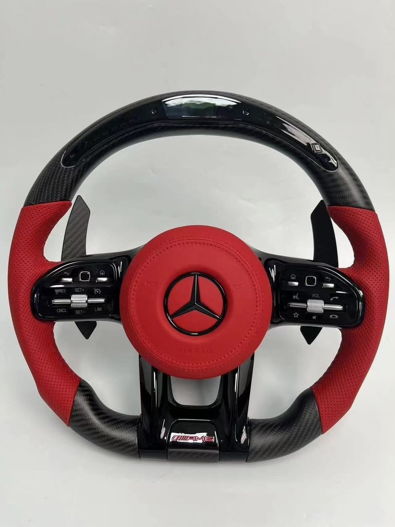 Mercedes AMG Custom Sturen  *NIEUW* - Carbon/Leer/Alcantara, Ophalen of Verzenden, Nieuw, Mercedes-Benz