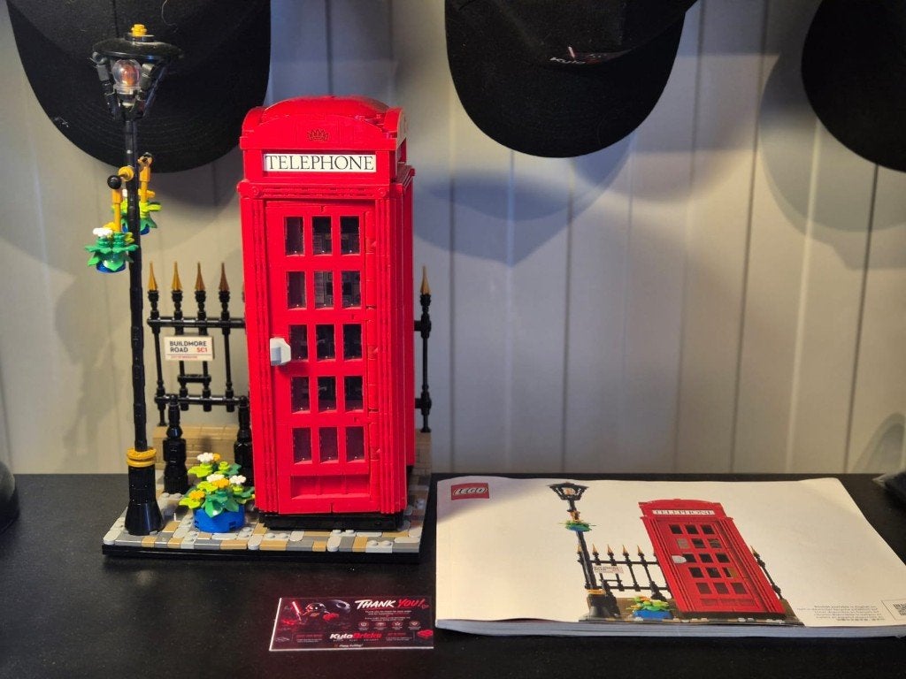 LEGO Ideas 21347 Red London Telephone Box – Zonder doos, Gebruikt, Lego, Ophalen of Verzenden, Complete set