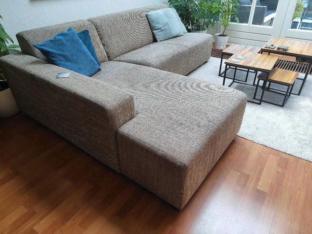 hoekbank of bank van losse elementen, Huis en Inrichting, Ophalen, Gebruikt, Hoekbank, Stof