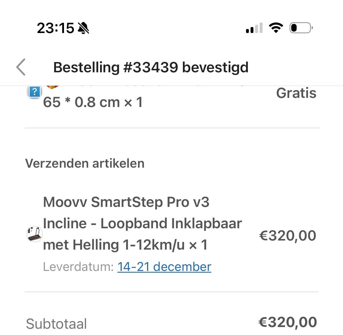 Moovv SmartStep Pro v3 Incline Loopband - Zo goed als nieuw, Nieuw, Ophalen of Verzenden, Metaal, Loopband