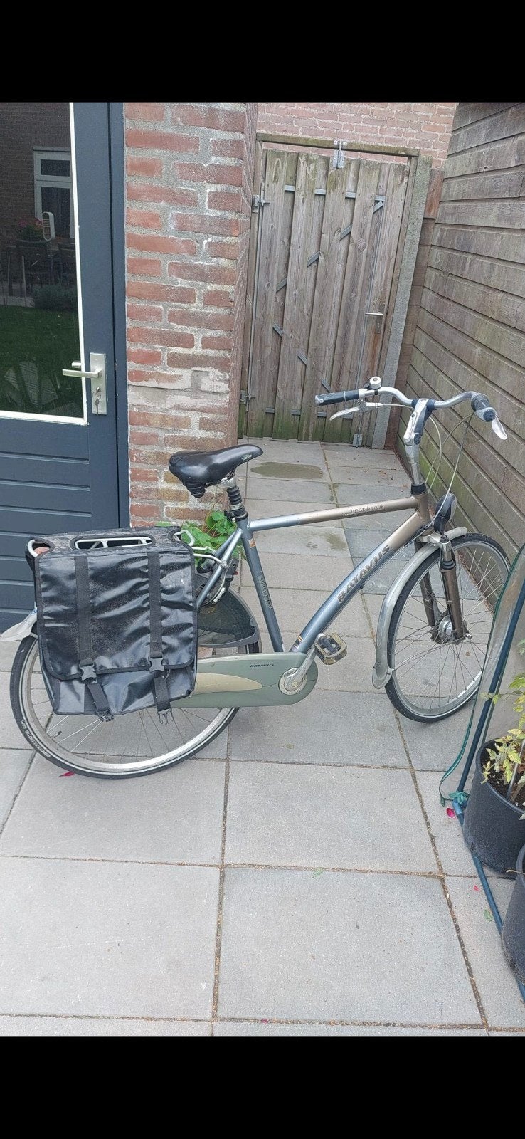 Batavus heren fiets, Ophalen, Gebruikt, Velgrem, Versnellingen