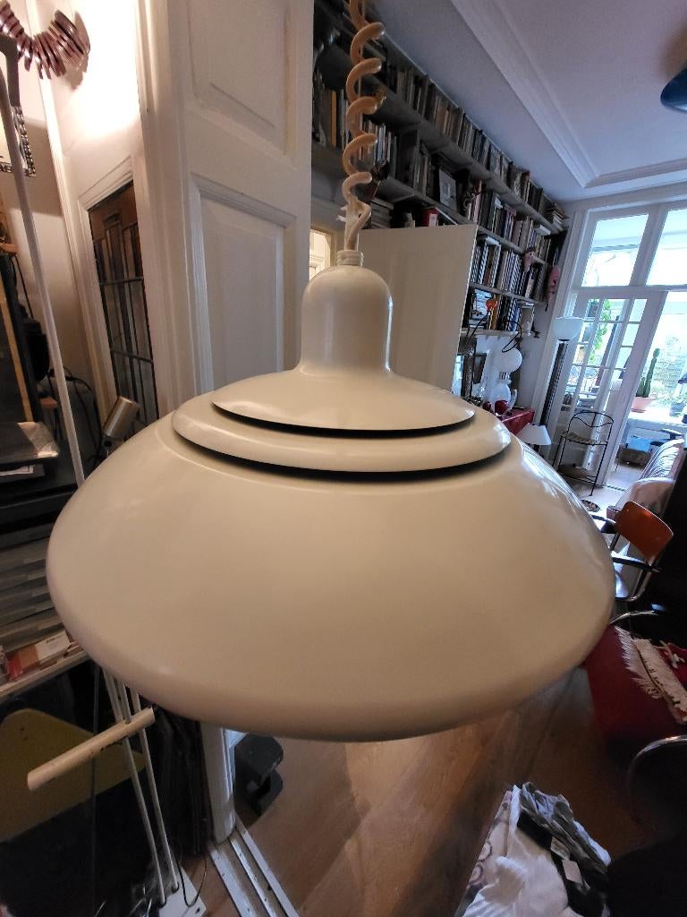 UFO lamp van Knud Christensen - Deense design - jaren 70, Ophalen of Verzenden, Gebruikt, Metaal, 75 cm of meer