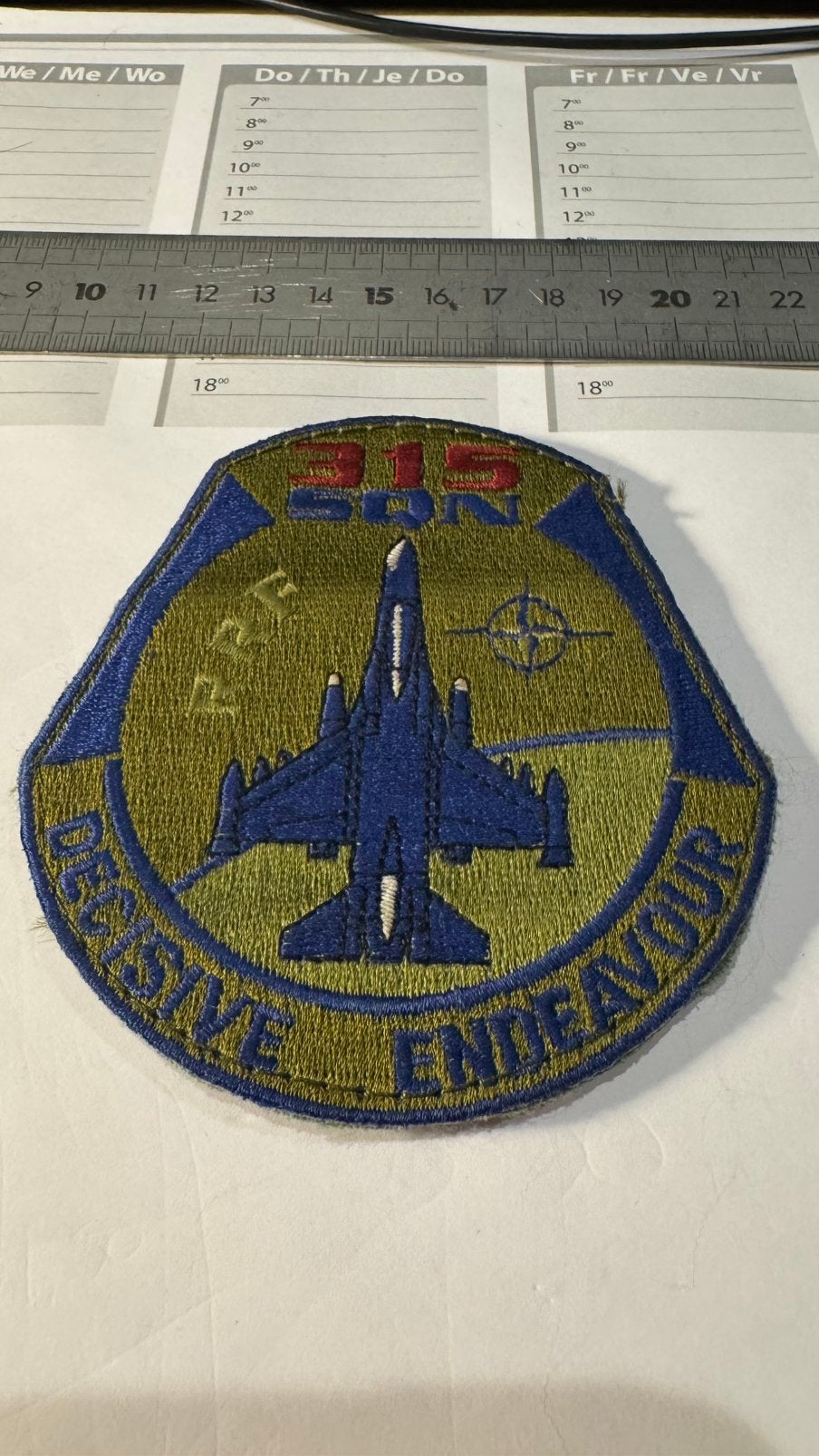 Patch luchtmacht klu 315 squadron gedragen, Verzamelen, Ophalen of Verzenden, Luchtmacht, Nederland, Embleem of Badge