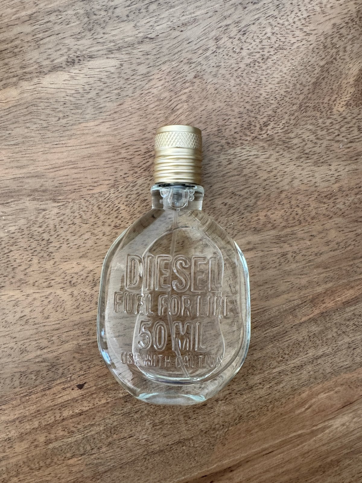 Leeg flesje Diesel Fuel For Life 50ml, Ophalen of Verzenden, Gebruikt