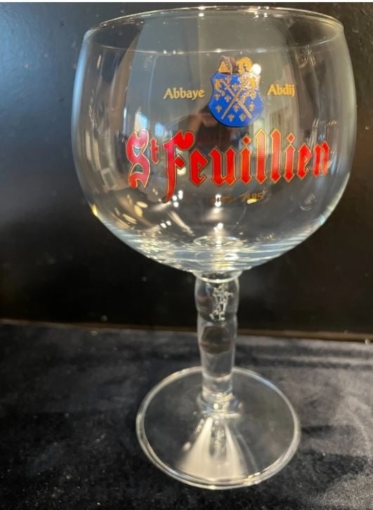 6 nieuwe St. Feuillien Bierglazen Bokaal 33cl, Ophalen of Verzenden, Nieuw, Glas of Glazen, Overige merken