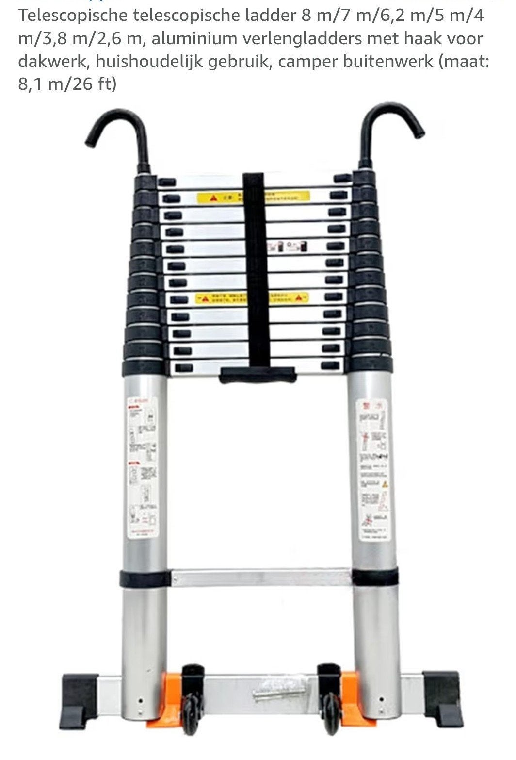 nieuwe telescoop ladder, Doe-het-zelf en Verbouw, Ladders en Trappen, Ophalen, Zo goed als nieuw, Ladder, Opvouwbaar of Inschuifbaar