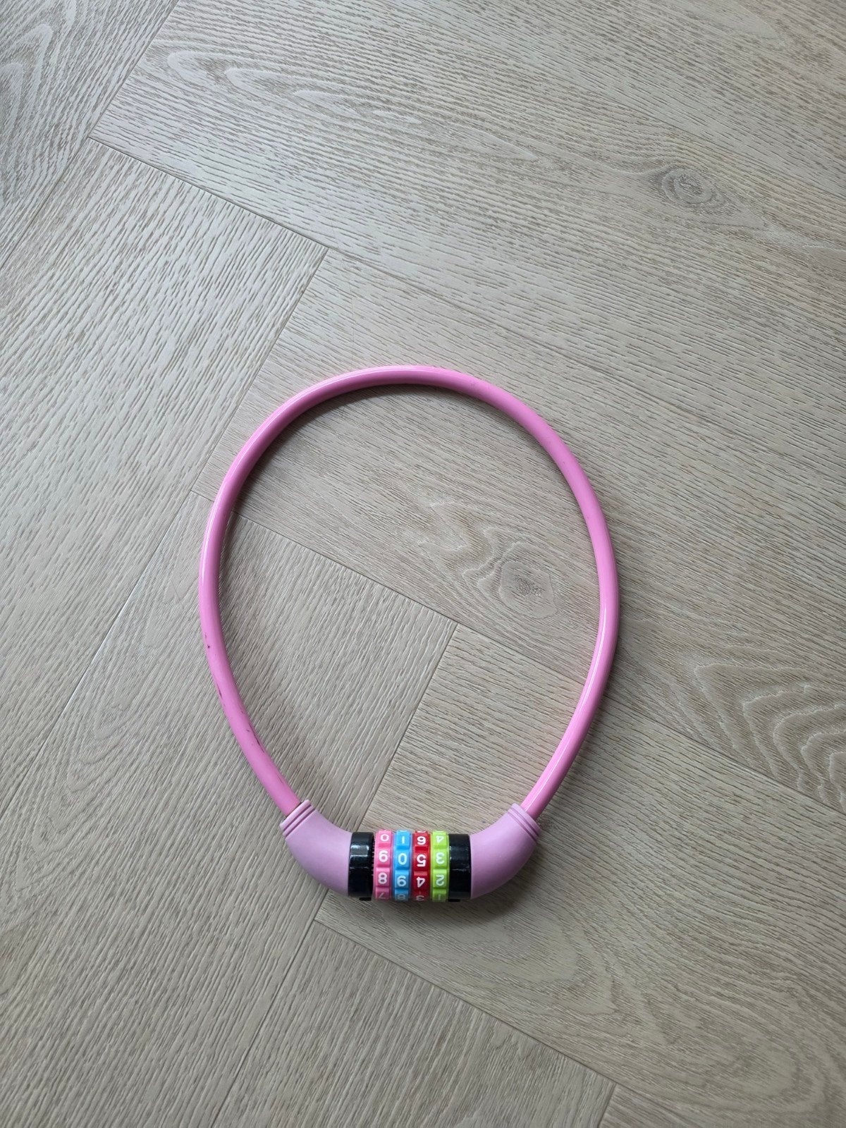 Roze fietsslot met cijfercode, Ophalen of Verzenden, Gebruikt