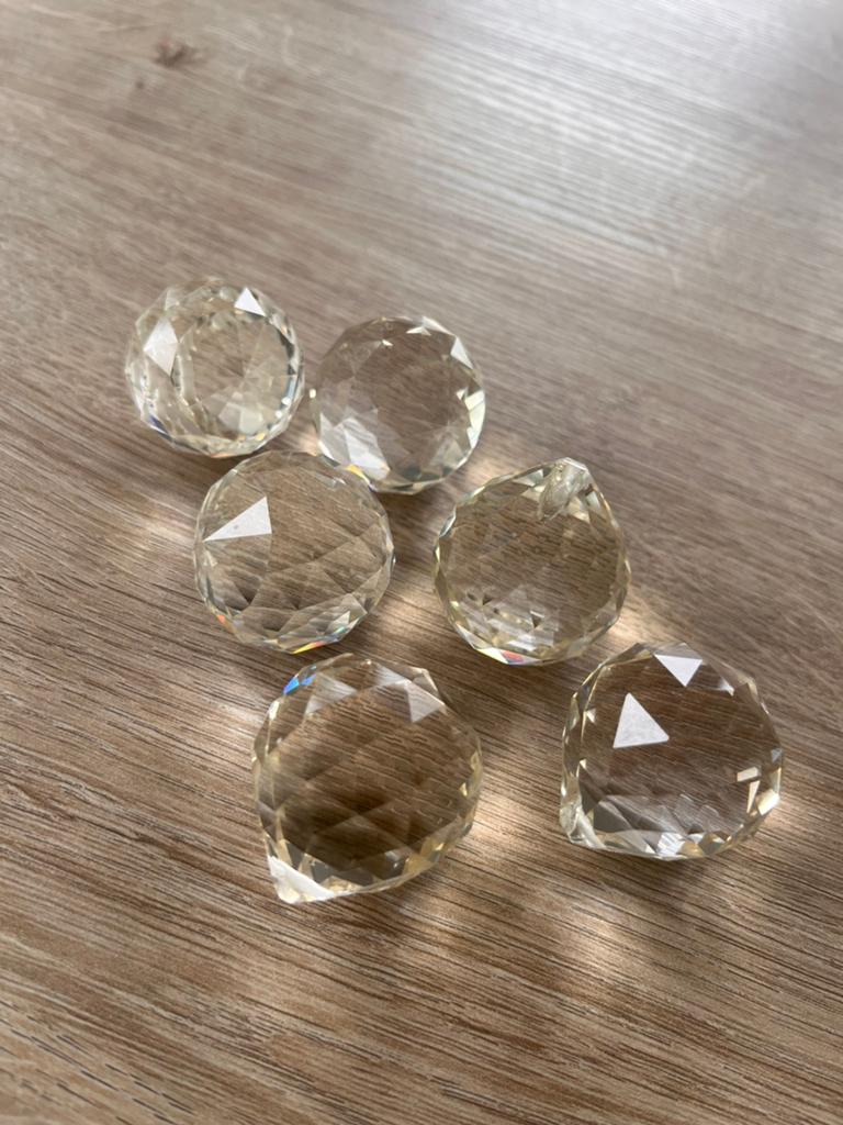 6 kristallen om op te hangen, lichtbrekers, Ophalen of Verzenden