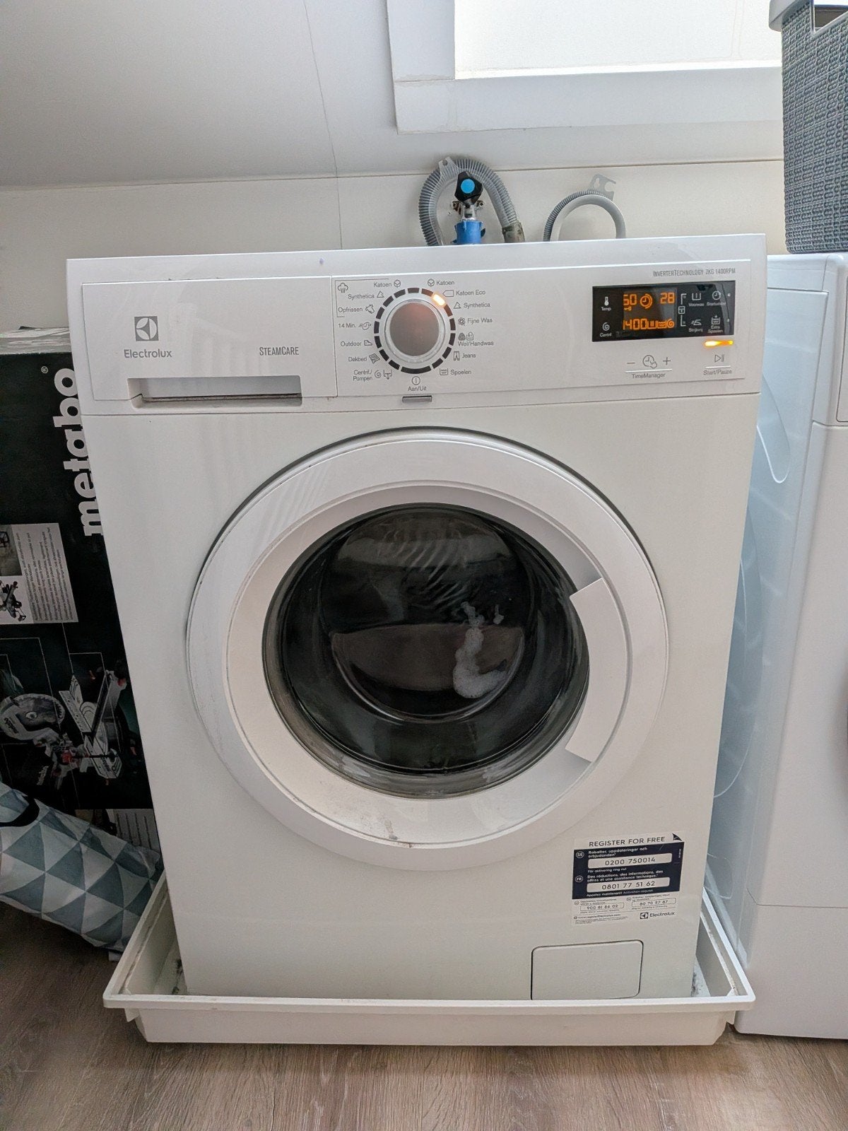 Electrolux EWF1476GDW - Wasmachine, Witgoed en Apparatuur, Wasmachines, Ophalen, Gebruikt, Voorlader, Wolwasprogramma