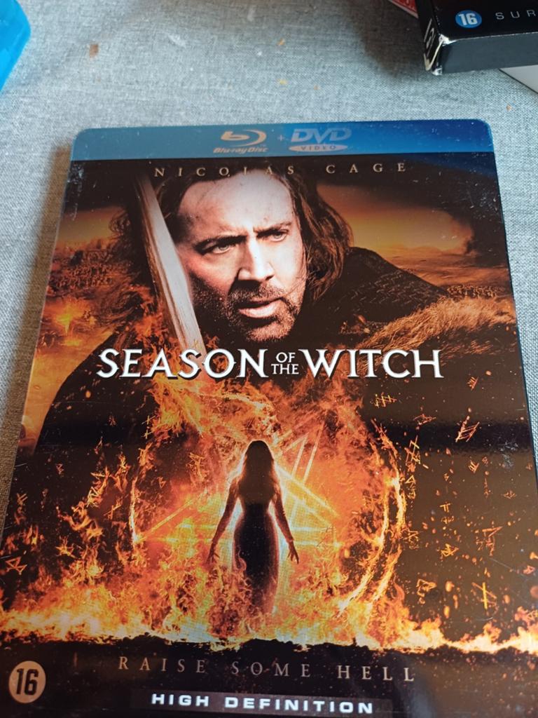 Season of the witch steelbook, Cd's en Dvd's, Blu-ray, Ophalen of Verzenden, Zo goed als nieuw, Actie