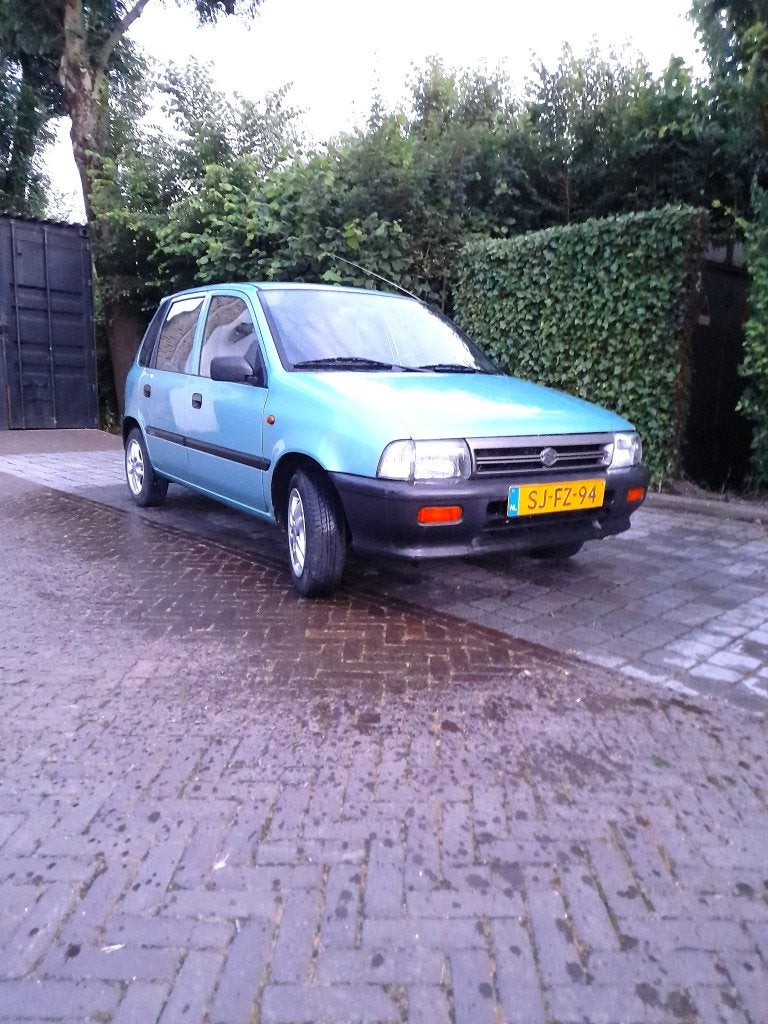 Nette en unieke 5 deur Suzuki Alto 1.0 1997 Groen youngtimer, Auto's, Suzuki, Particulier, Alto, Lichtmetalen velgen, Sportpakket