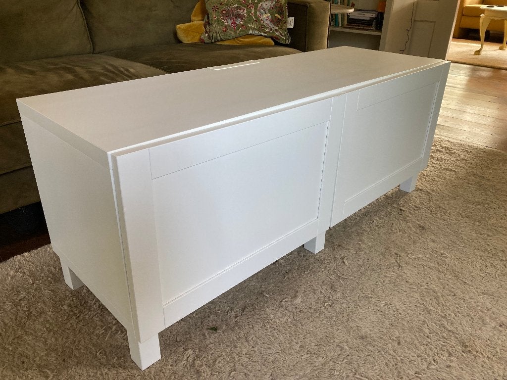 Ikea tv meubel BESTA, Ophalen, 100 tot 150 cm, Nieuw, Minder dan 100 cm