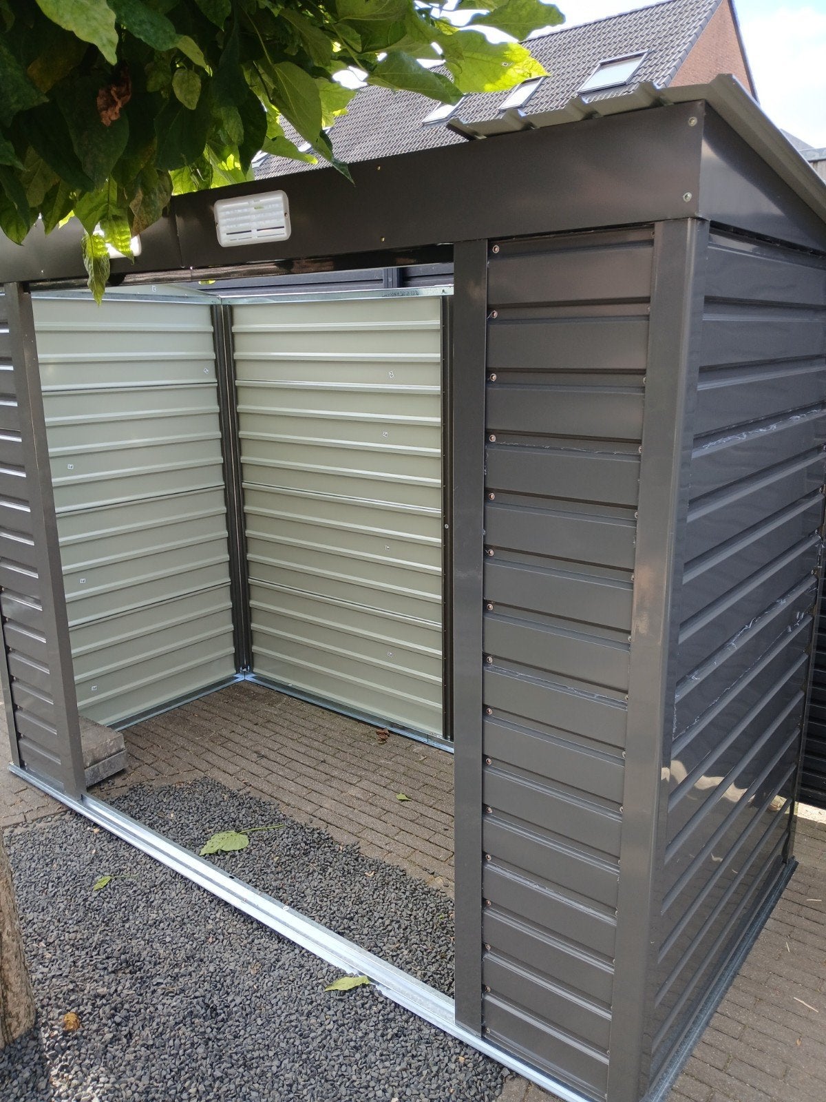 Oasom tuinkast/ tuinhuisje zo goed als nieuw, Ophalen, Zo goed als nieuw, Metaal, Overige typen