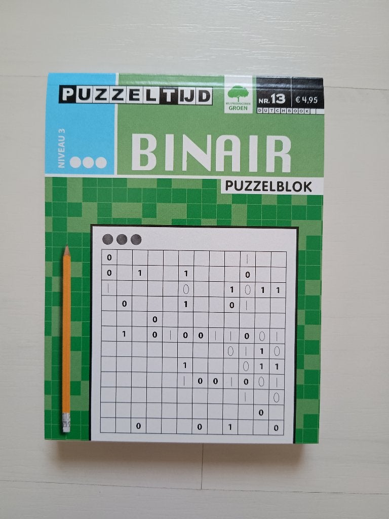 Binair puzzelblok, niveau 3, nieuw, Ophalen of Verzenden, Minder dan 500 stukjes, Nieuw