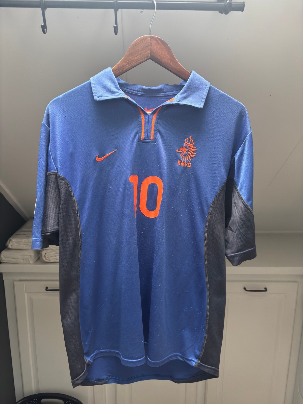 Origineel Bergkamp 10 Nederland shirt 2002, Maat M, Ophalen of Verzenden, Gebruikt, Shirt