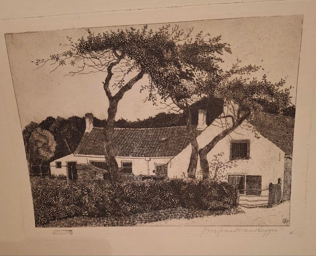 Ets J.M. Graadt van Roggen, Antiek en Kunst, Kunst | Etsen en Gravures, Ophalen of Verzenden