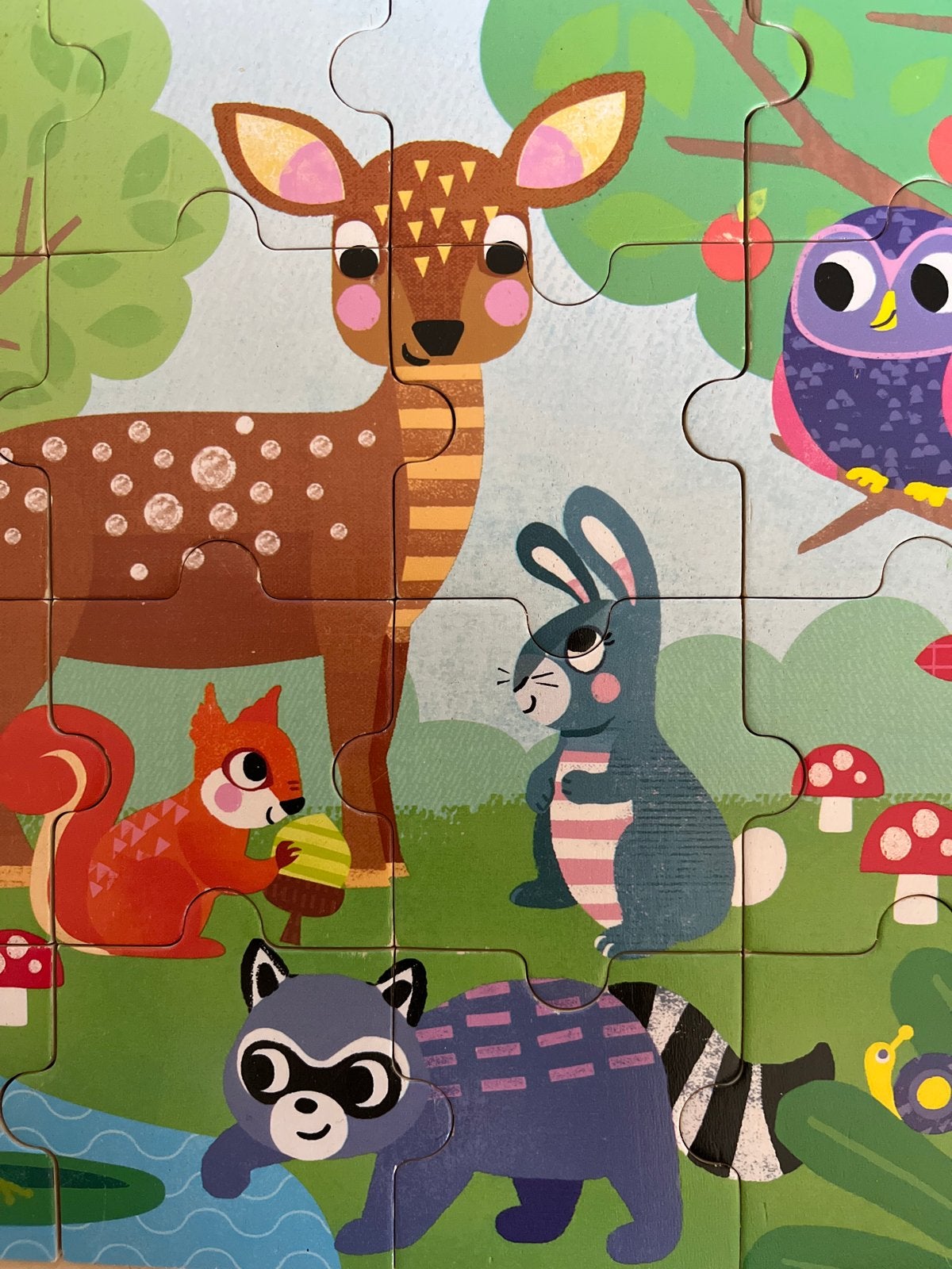 Djeco Puzzel Forest - 16 stukjes, Ophalen, 2 tot 4 jaar, 10 tot 50 stukjes, Zo goed als nieuw