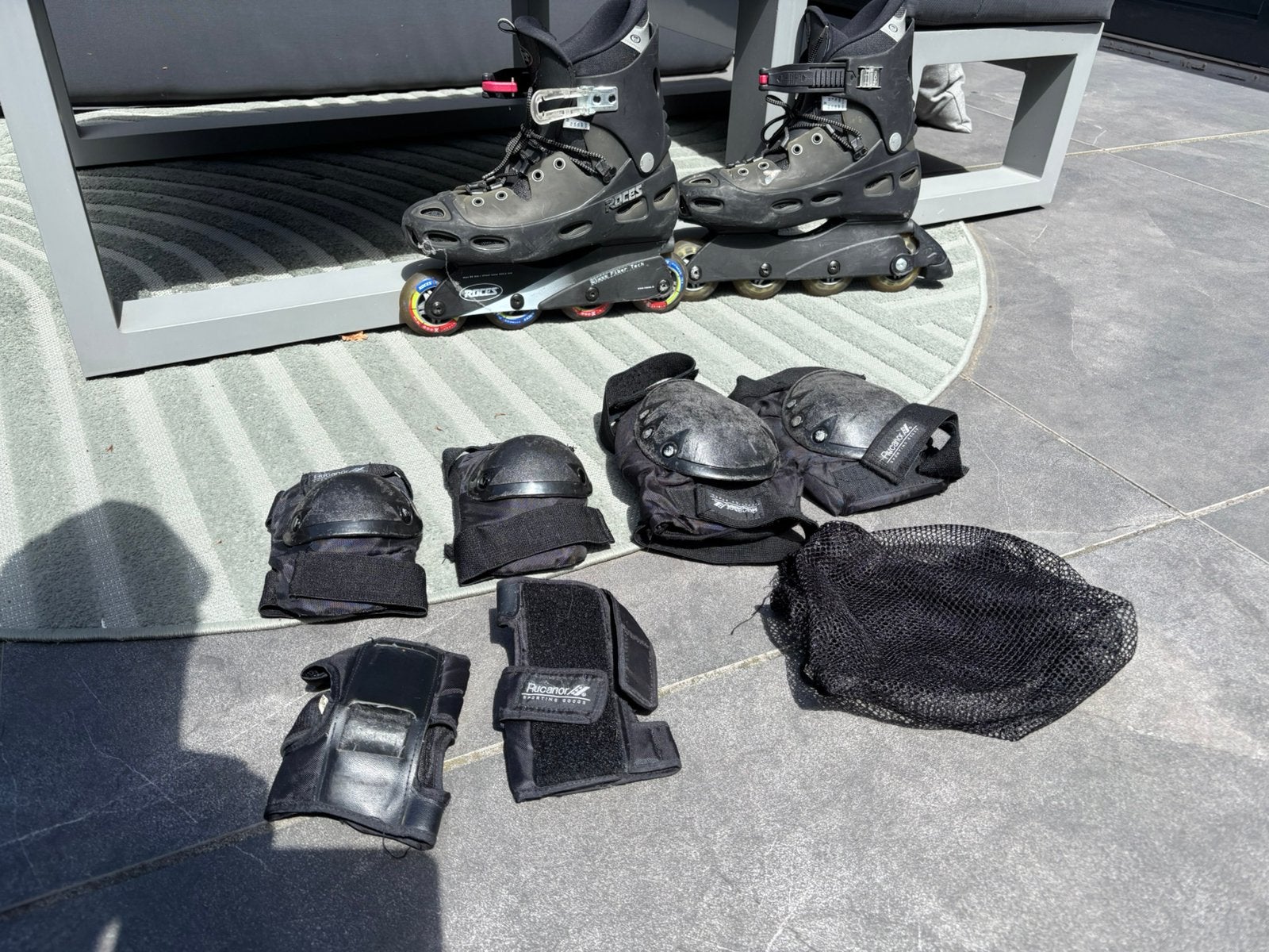 Roces Inline Skates Maat 43 met Bescherming, Ophalen, Gebruikt, Inline skates 4 wielen, Heren