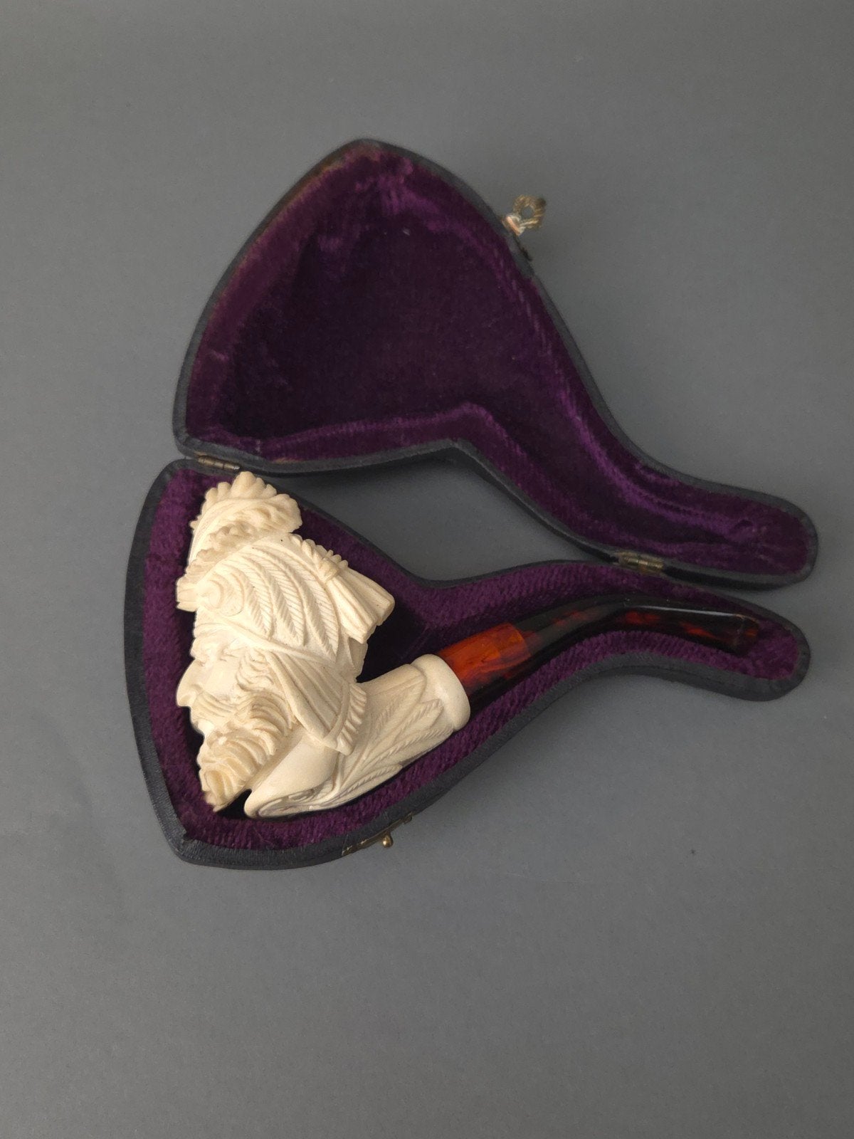 meerschuim pijp in houder s ultan ottomaans antiek, Verzamelen, Ophalen of Verzenden, Gebruikt, (Water)pijp