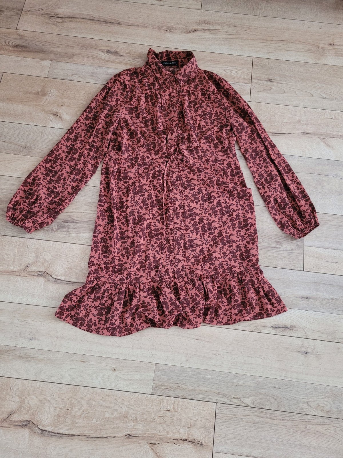Lofty Manner jurk met bloemenprint - Maat S, Lofty Manner, Ophalen of Verzenden, Zo goed als nieuw, Roze