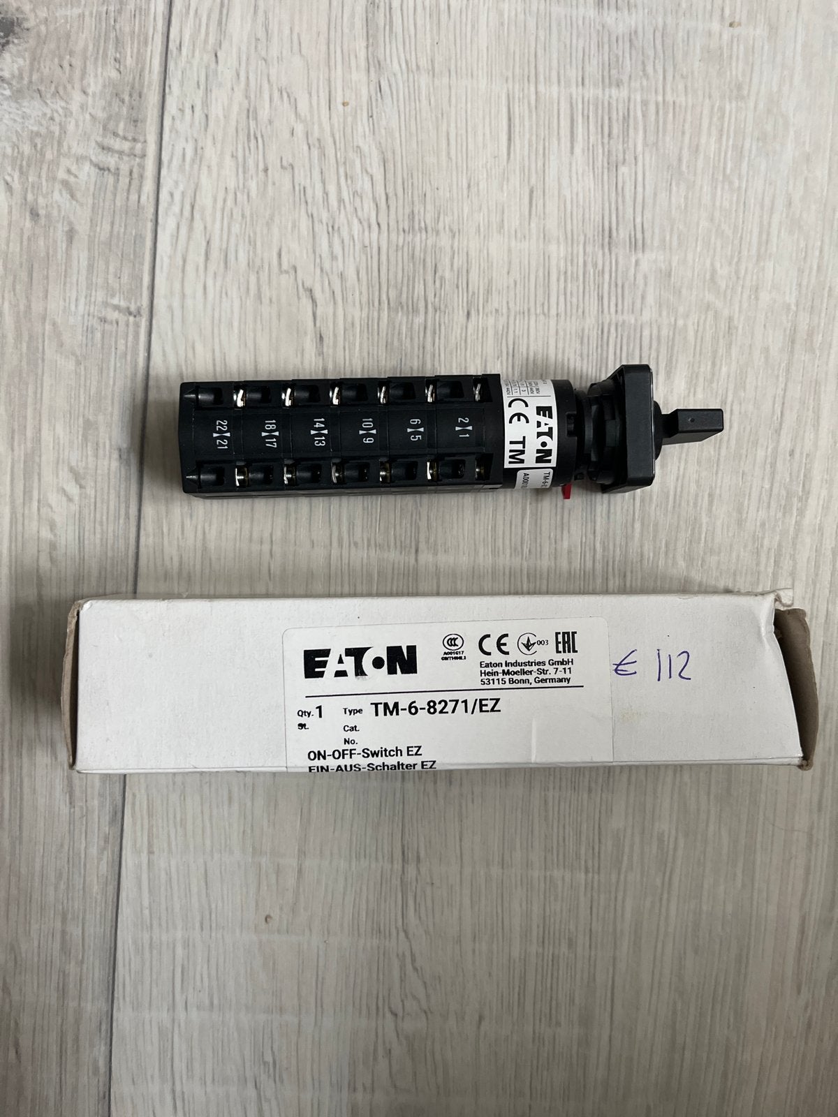 Eaton TM-6-8271/EZ ON-OFF-Schakelaar, Ophalen of Verzenden, Nieuw, Eaton, Schakelaar
