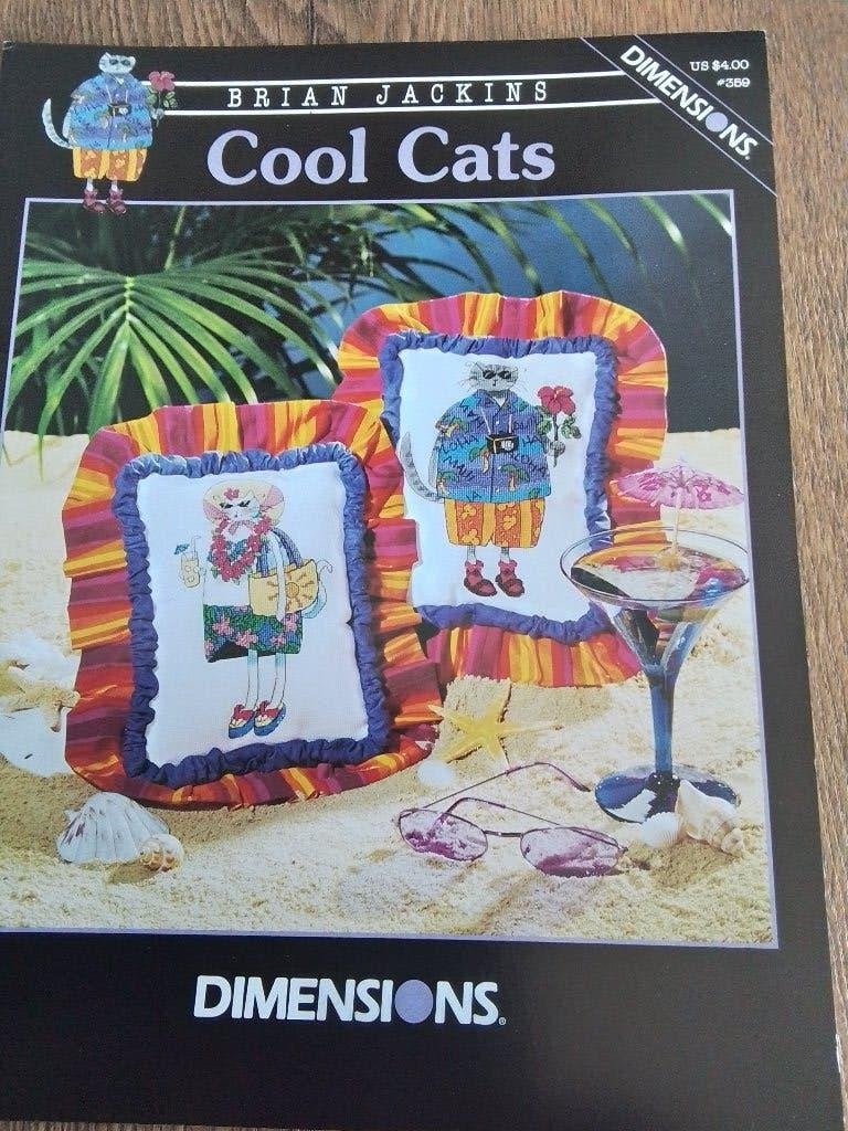 Borduurpatroon dimensions, cool cats, Ophalen of Verzenden, Zo goed als nieuw, Handborduren, Patroon