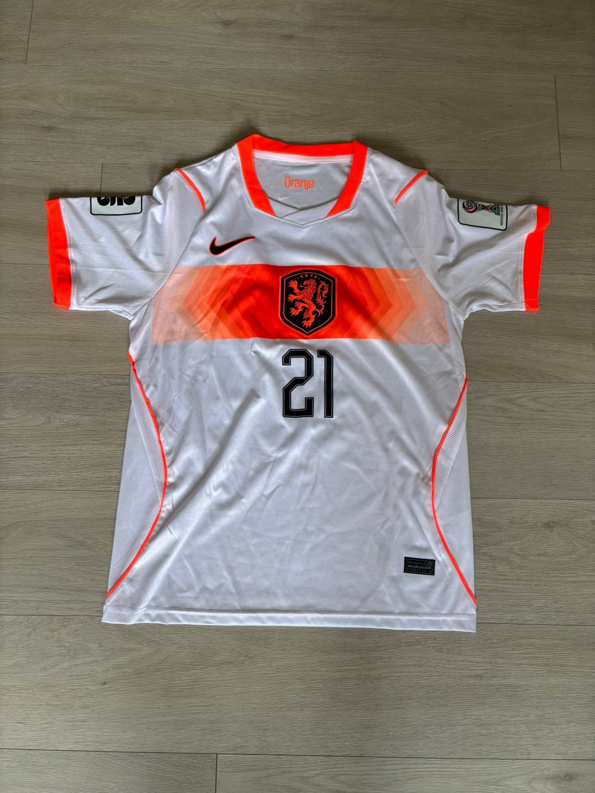 Nederlands elftal uitshirt WK 2026, Ophalen of Verzenden, Zo goed als nieuw, Maat 46 (S) of kleiner, Voetbal
