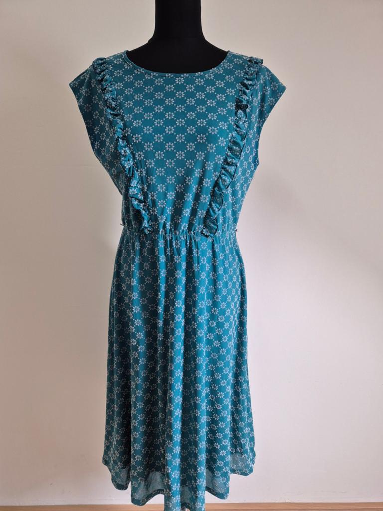 Blauwe King Louie jurk maat XL, Kleding | Dames, Jurken, Blauw, Maat 46/48 (XL) of groter, Ophalen of Verzenden, Zo goed als nieuw