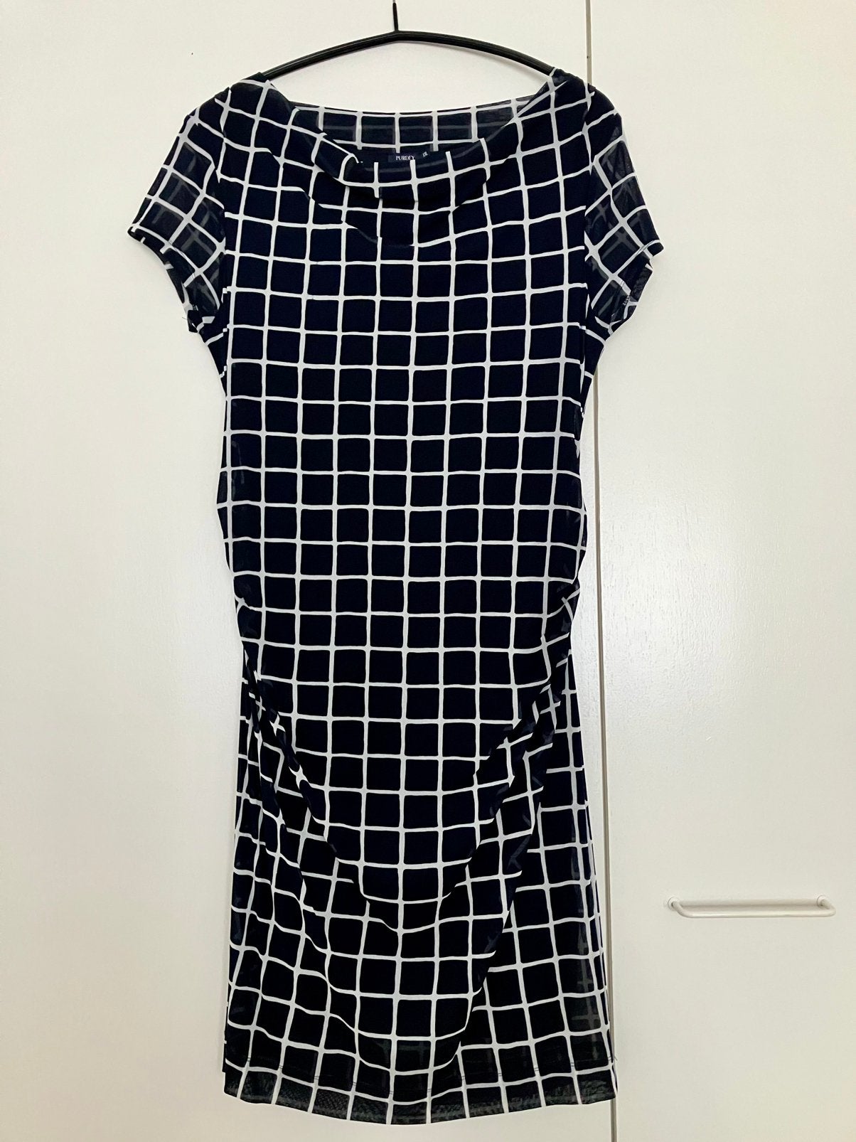 PURDEY jurk maat XXL donkerblauw., Blauw, Maat 42/44 (L), Ophalen of Verzenden, Zo goed als nieuw