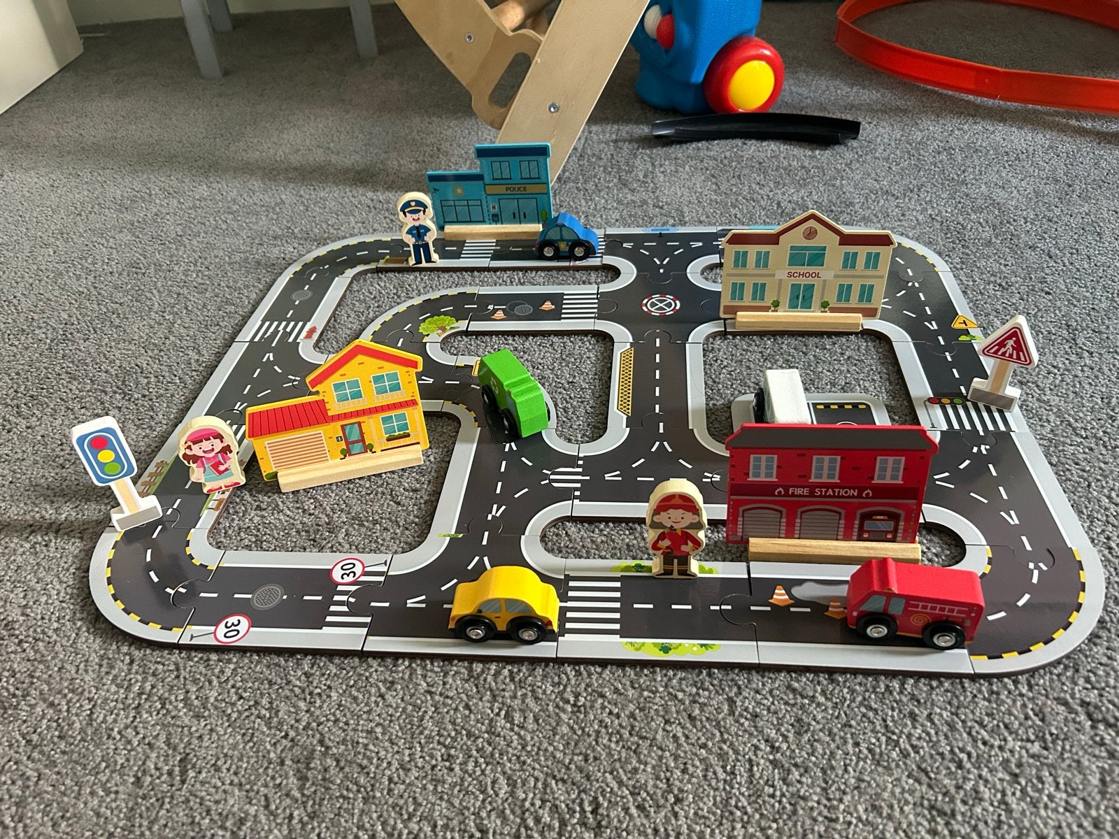 Mini Matters Houtenwegen Set - Zo goed als nieuw, Kinderen en Baby's, Speelgoed | Houten speelgoed, Ophalen of Verzenden, Zo goed als nieuw