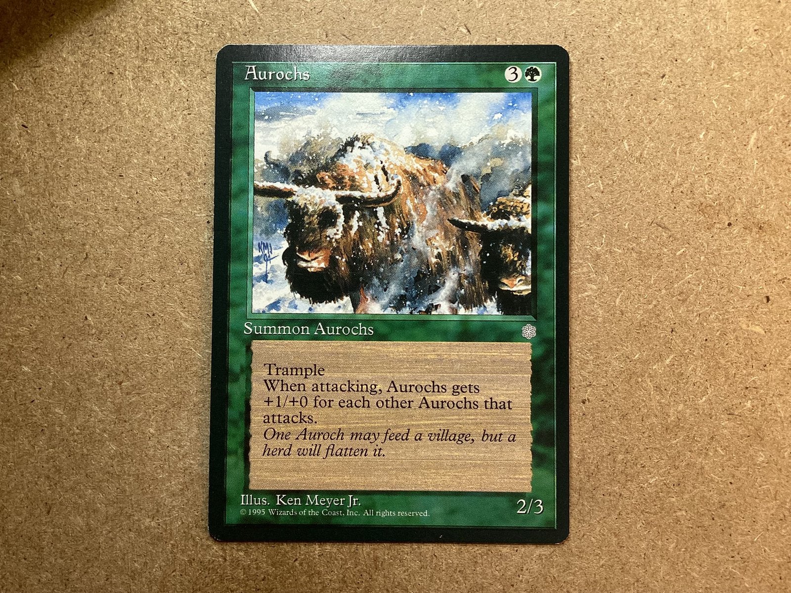 1x Aurochs (Excellent), Ophalen of Verzenden, Zo goed als nieuw, Losse kaart