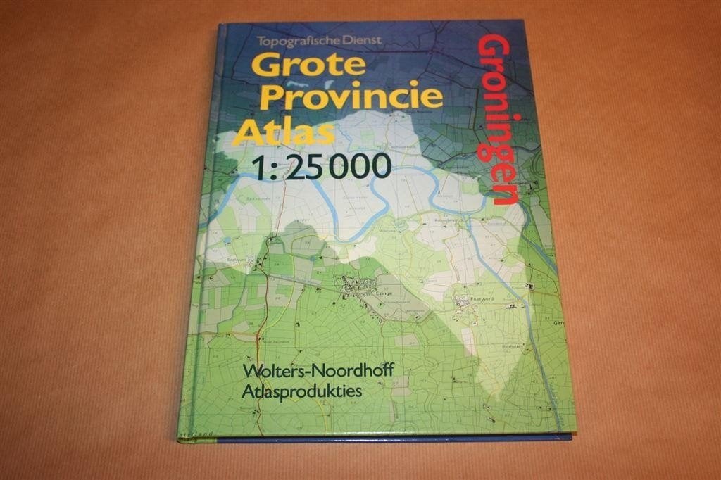 Grote provincie atlas. 1:25 000. Groningen., Ophalen of Verzenden, Gelezen