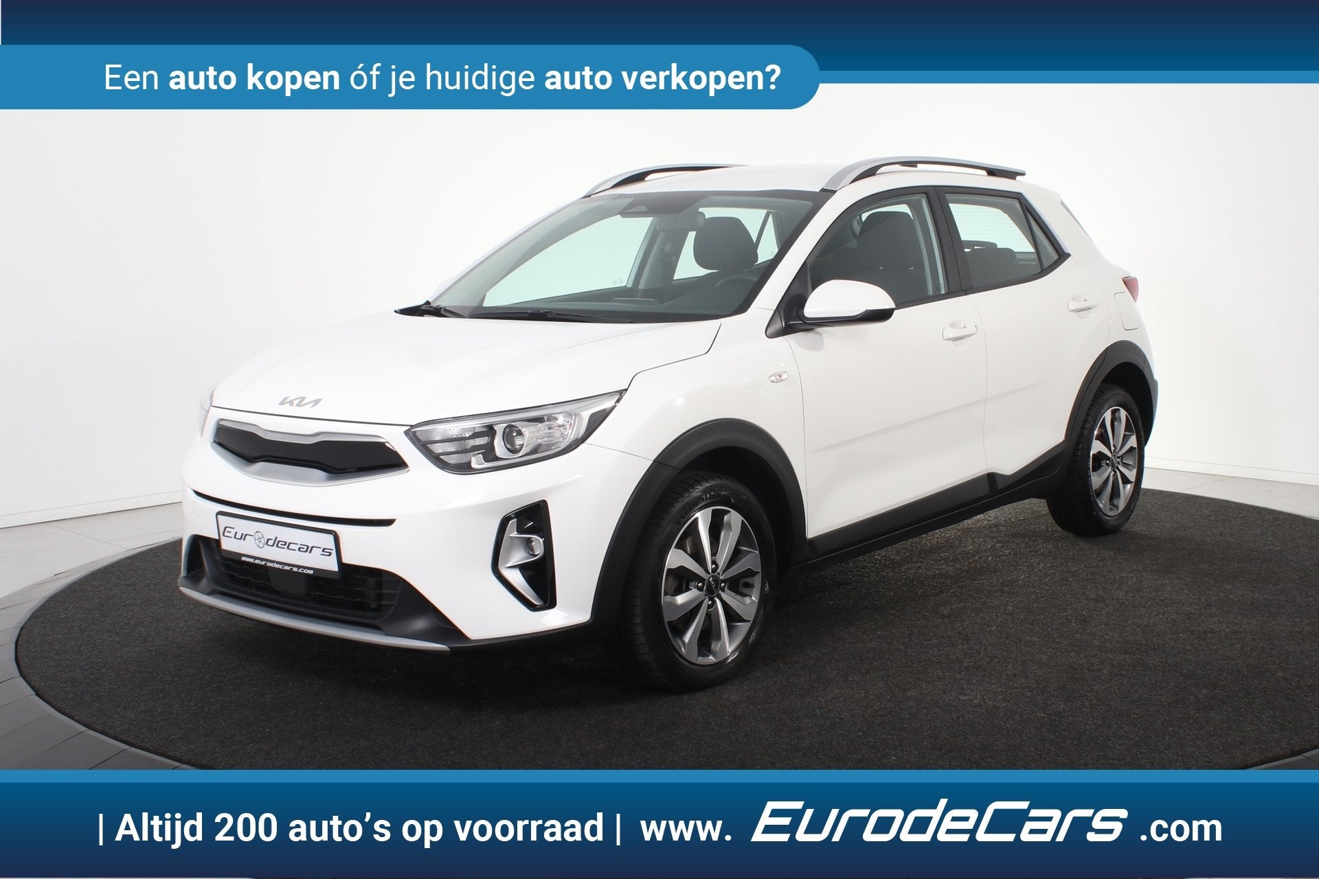 Kia Stonic 1.0 T-GDi MHEV Vision *1ste Eigenaar*Navigatie*Ca, Voorwielaandrijving, Stof, Gebruikt, Wit