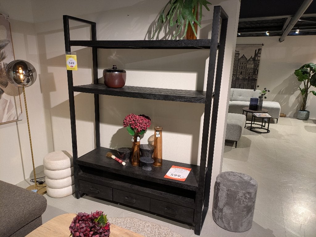 2 LAATSTE WANDKASTEN ZWART UIT PROFIJT COLLECTIE AFGEPRIJSD