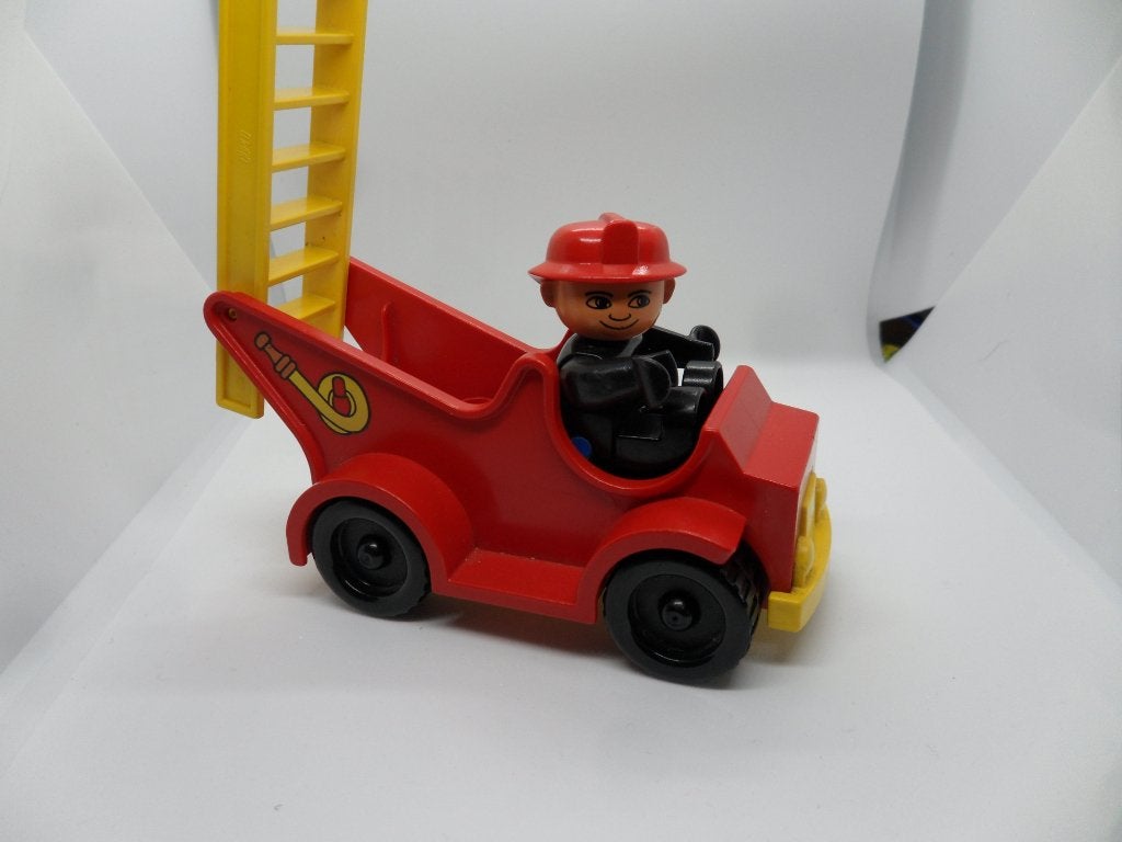 Duplo Brandweerwagen, Ophalen of Verzenden, Zo goed als nieuw, Compleet, Duplo