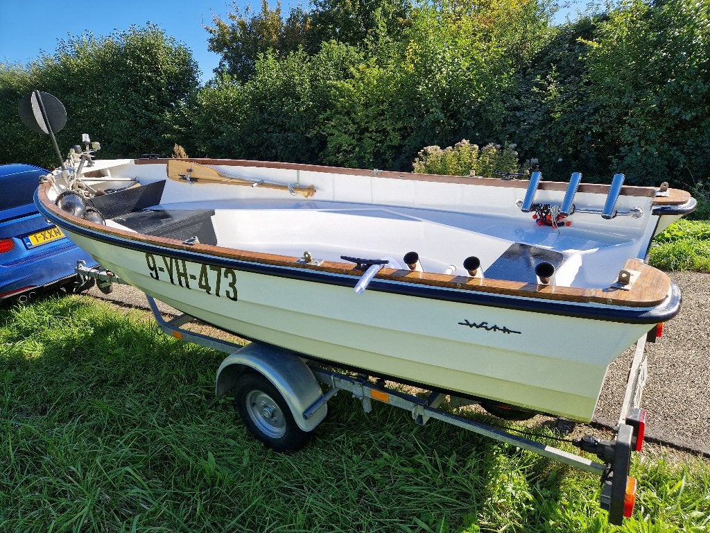 WITH 4.50 meter zeewaardige visboot/sloep super mooi!!!, Ophalen, Gebruikt, Polyester